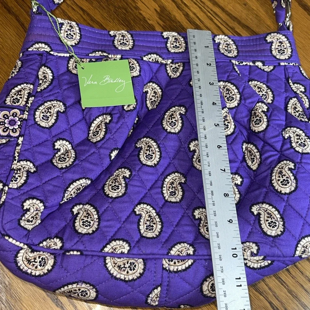 vera bradley reversible tote Simply Violet Paisley Retired Vtg Purse Bag Purple